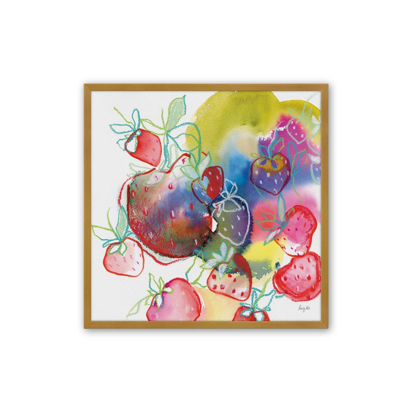[Color:Polished Gold], Picture of art in a Polished Gold frame