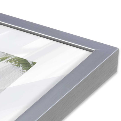 [Color:Polished Chrome], Picture of art in a Polished Chrome frame at an angle
