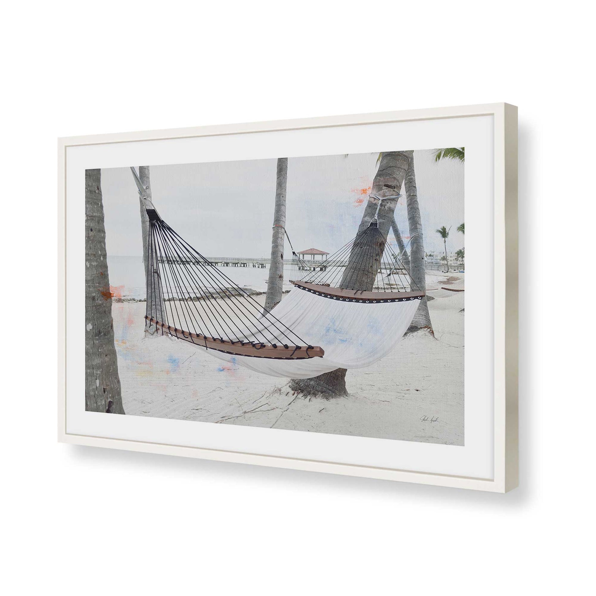 [Color:Opaque White], Picture of art in a Opaque White frame of the corner