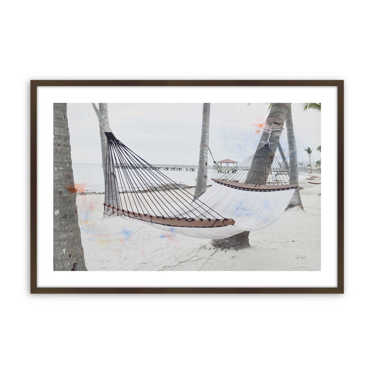 [Color:Brown], Picture of art in a Brown frame