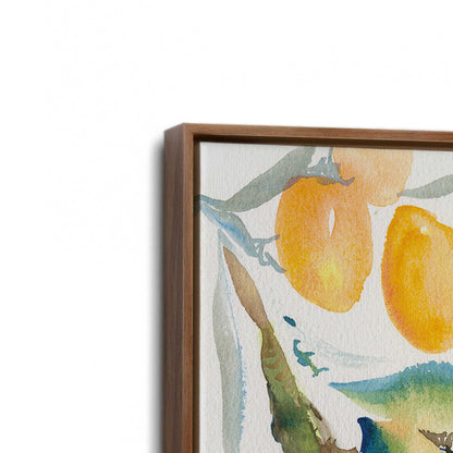 [Color:Walnut], Picture of art in a Walnut frame at an angle