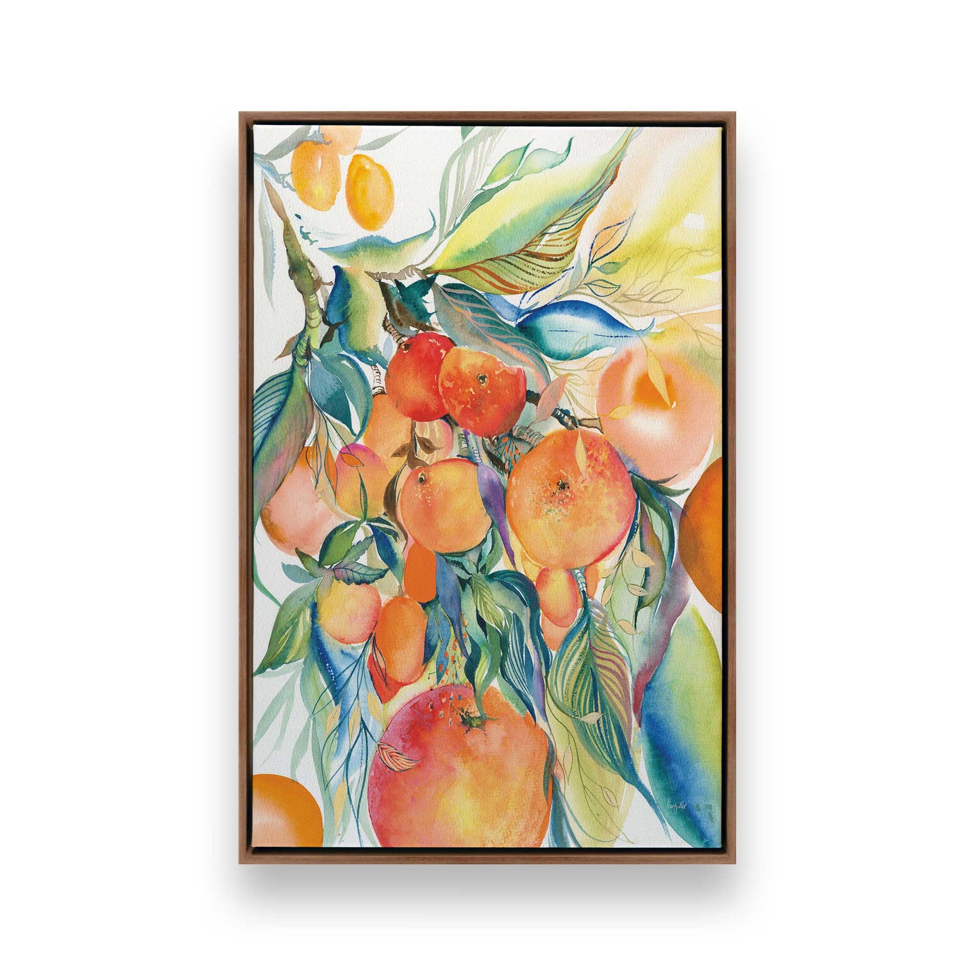 [Color:Walnut], Picture of art in a Walnut frame