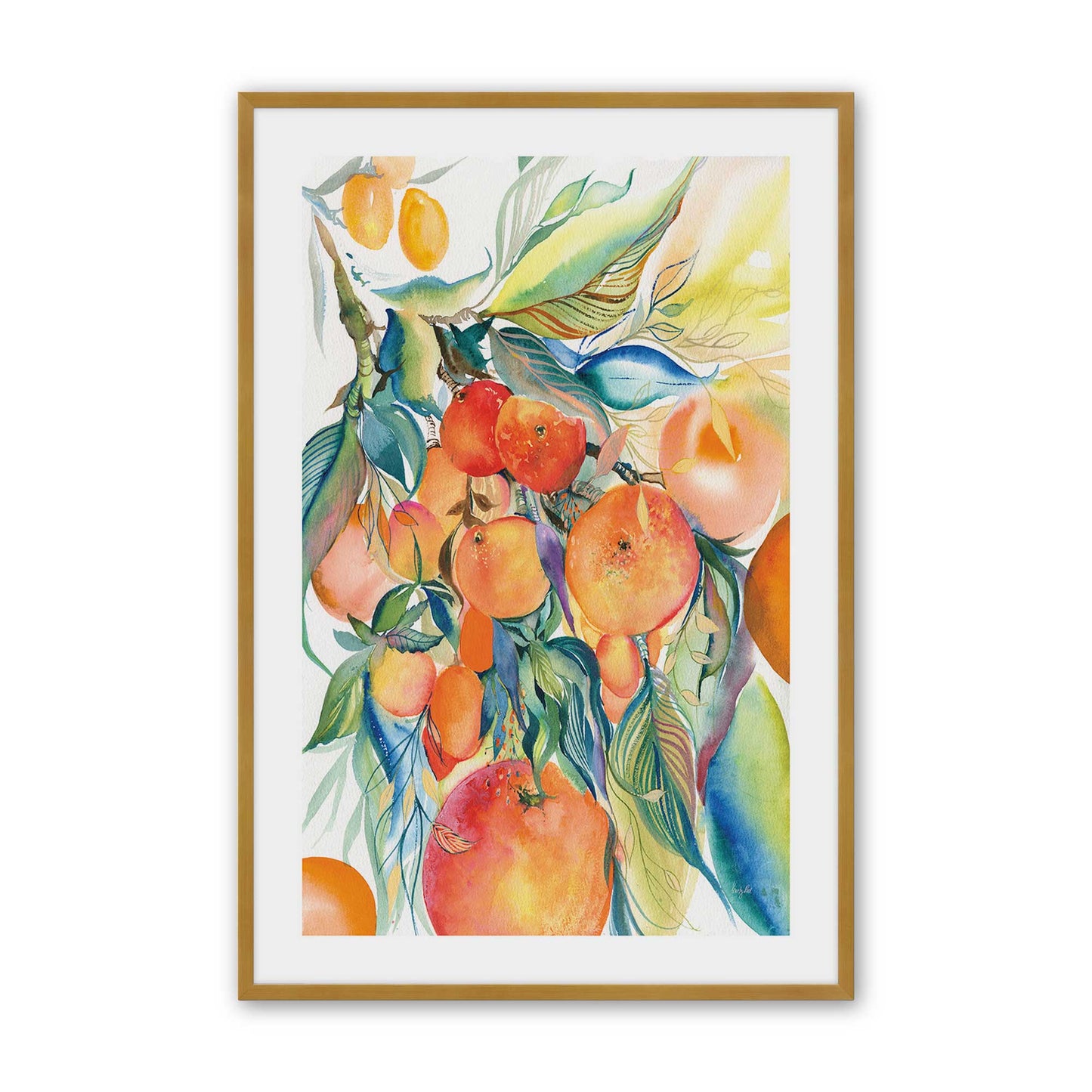 [Color:Polished Gold], Picture of art in a Polished Gold frame