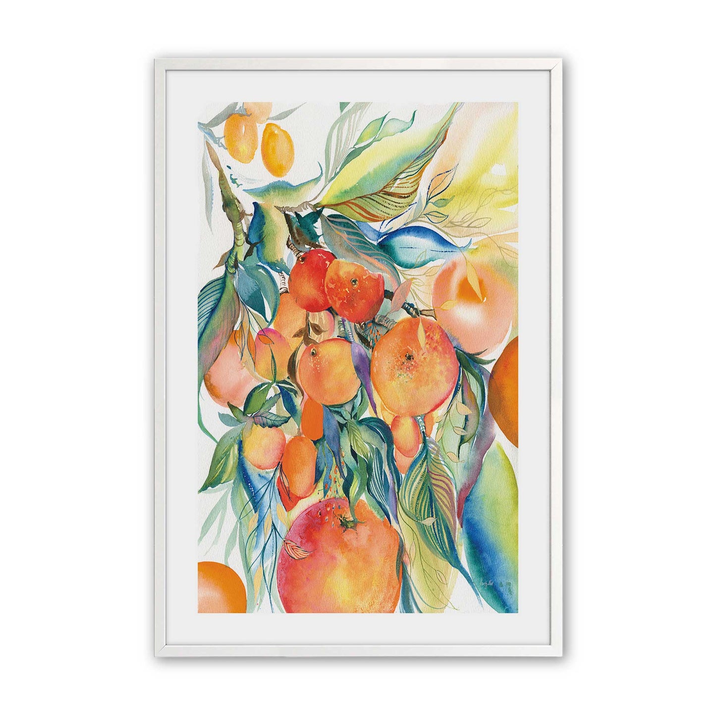 [Color:Opaque White], Picture of art in a Opaque White frame