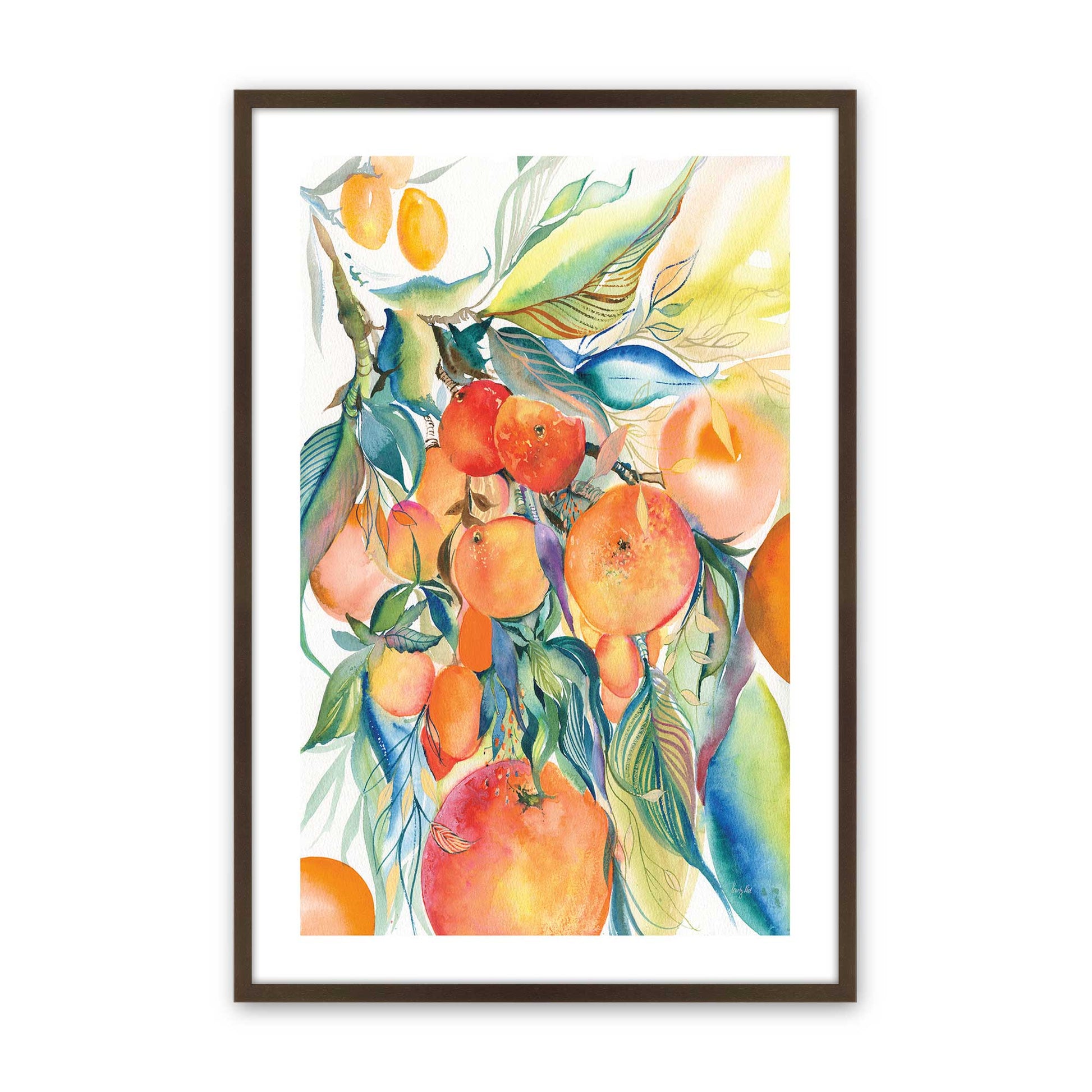 [Color:Belvinder Brown], Picture of art in a Belvinder Brown frame