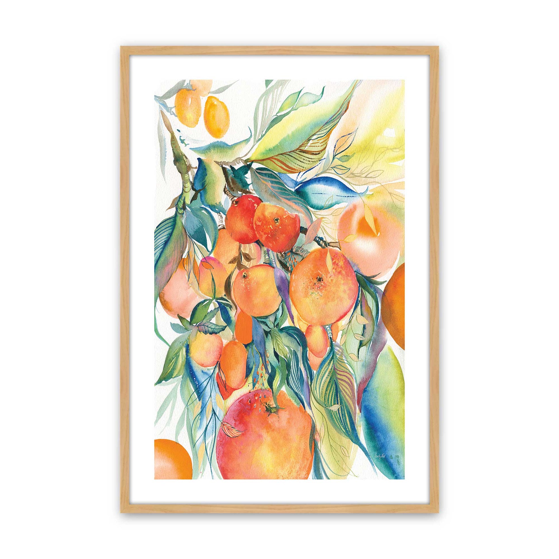 [Color:American Maple], Picture of art in a American Maple frame