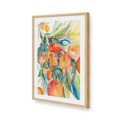 [Color:American Maple], Picture of art in a American Maple frame of the corner