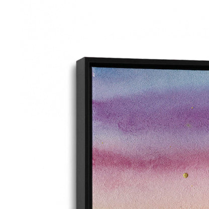 [Color:Satin Black], Picture of art in a Satin Black frame at an angle