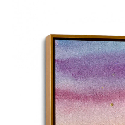 [Color:Polished Gold], Picture of art in a Polished Gold frame at an angle
