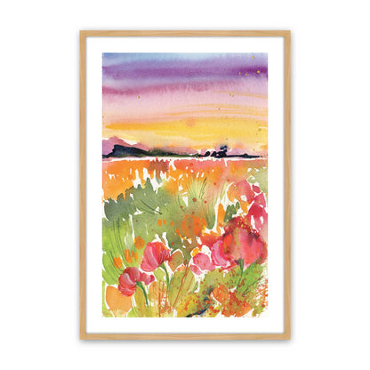 [Color:American Maple], Picture of art in a American Maple frame