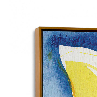 [Color:Polished Gold], Picture of art in a Polished Gold frame at an angle