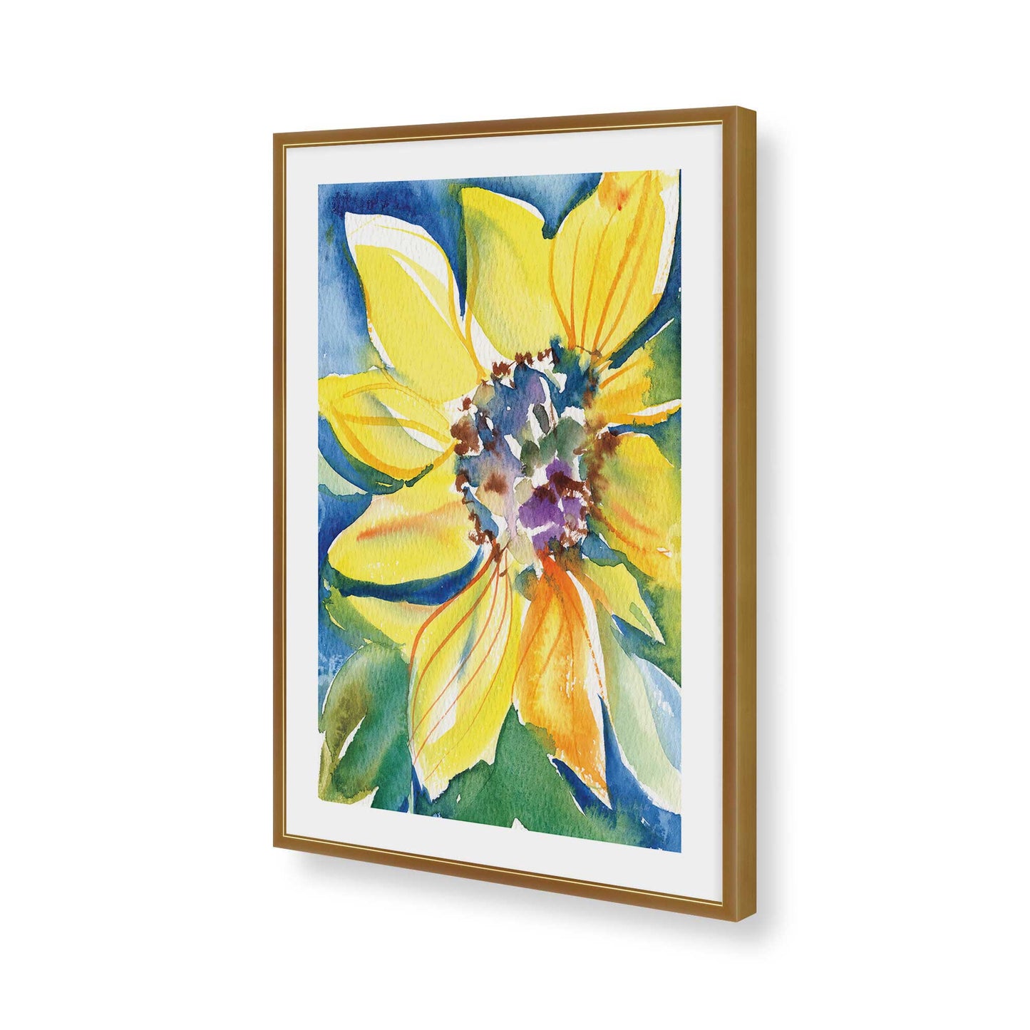 [Color:Polished Gold], Picture of art in a Polished Gold frame of the corner
