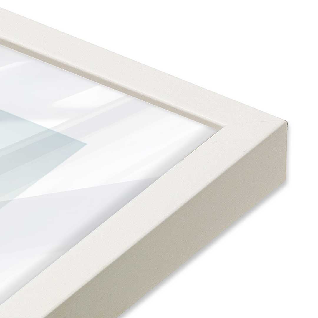 [Color:Opaque White], Picture of art in a Opaque White frame at an angle