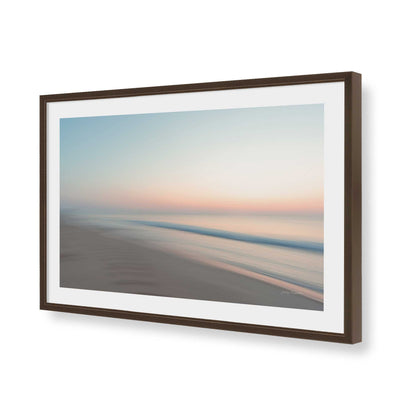 [Color:Brown], Picture of art in a Brown frame of the corner