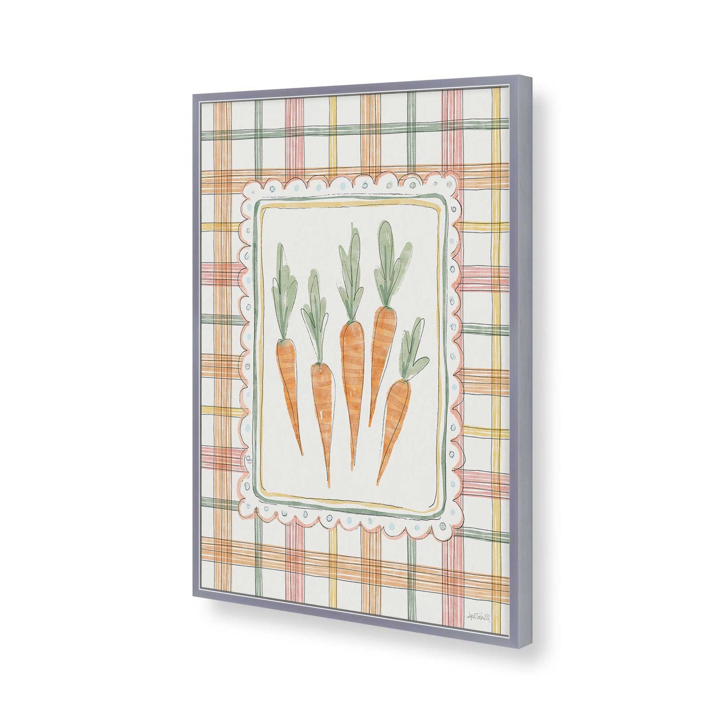 [Color:Polished Chrome], Picture of art in a Polished Chrome frame of the corner