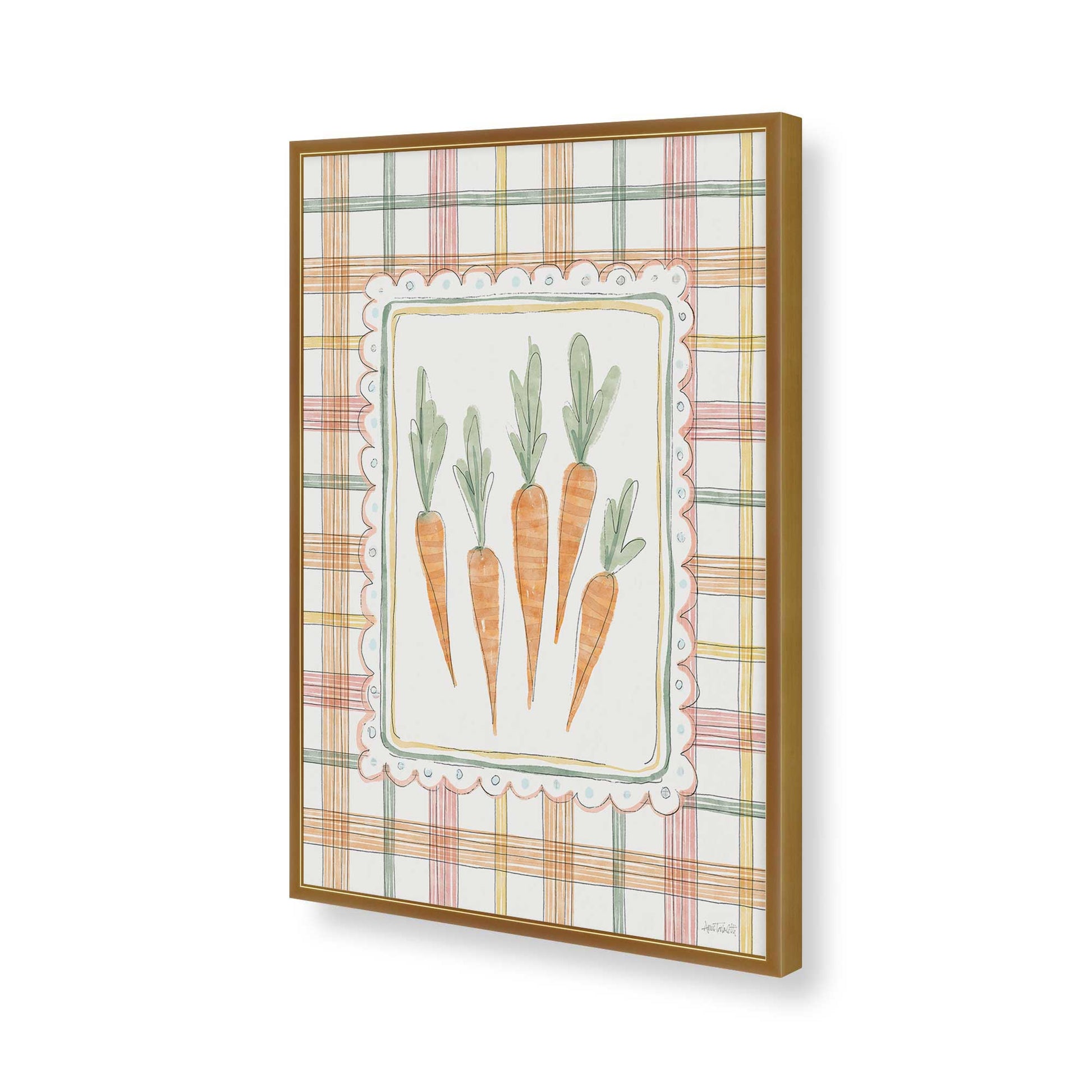 [Color:Polished Gold], Picture of art in a Polished Gold frame of the corner