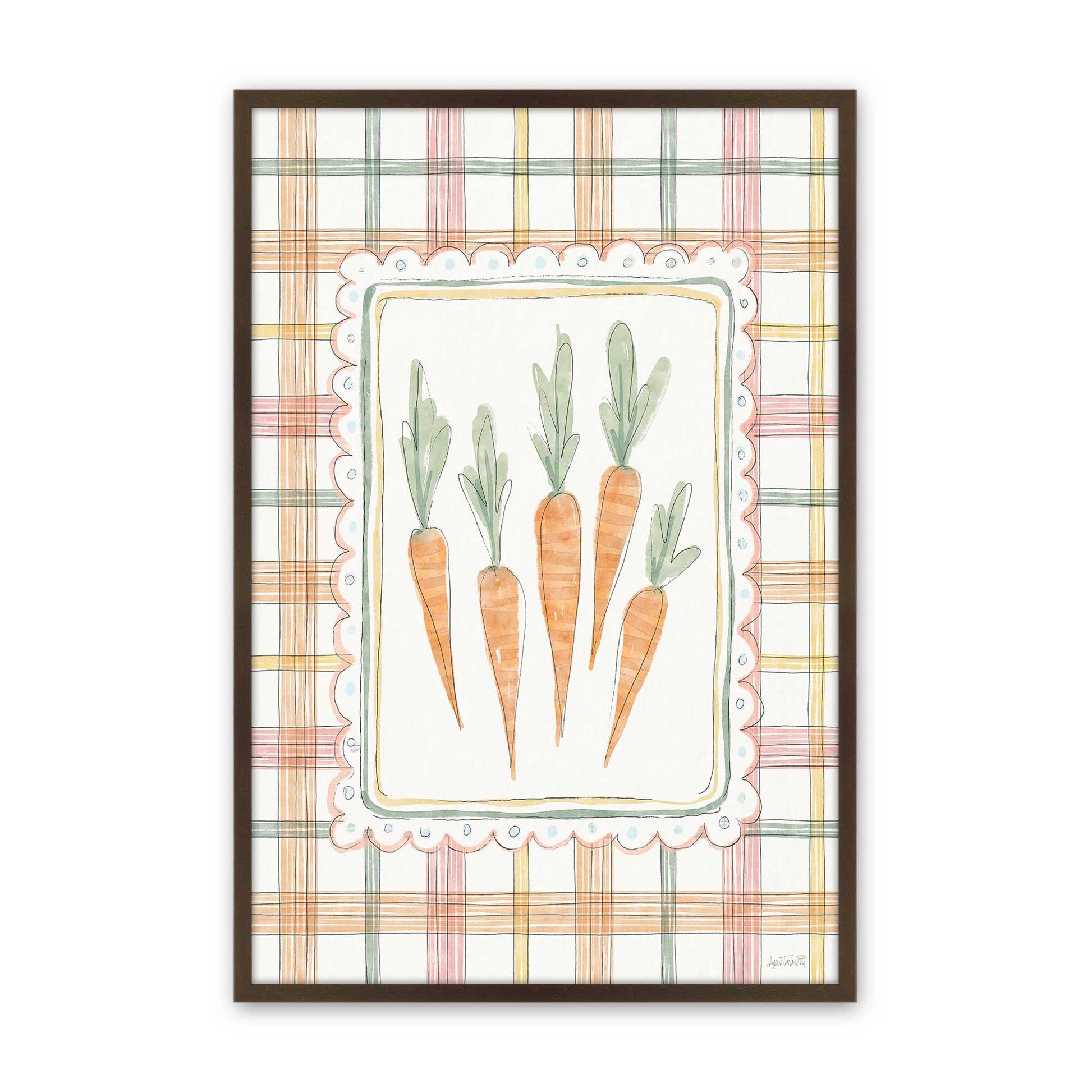 [Color:Brown], Picture of art in a Brown frame