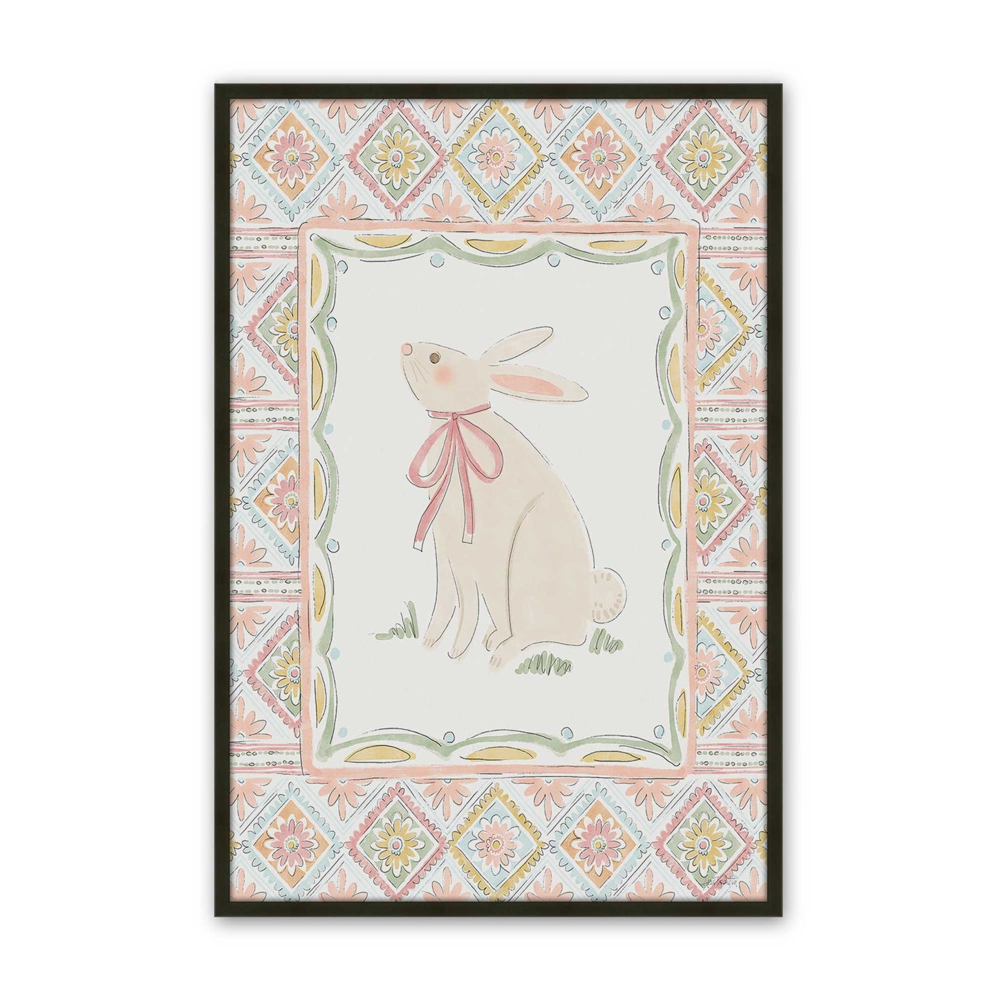 [Color:Satin Black], Picture of art in a Satin Black frame