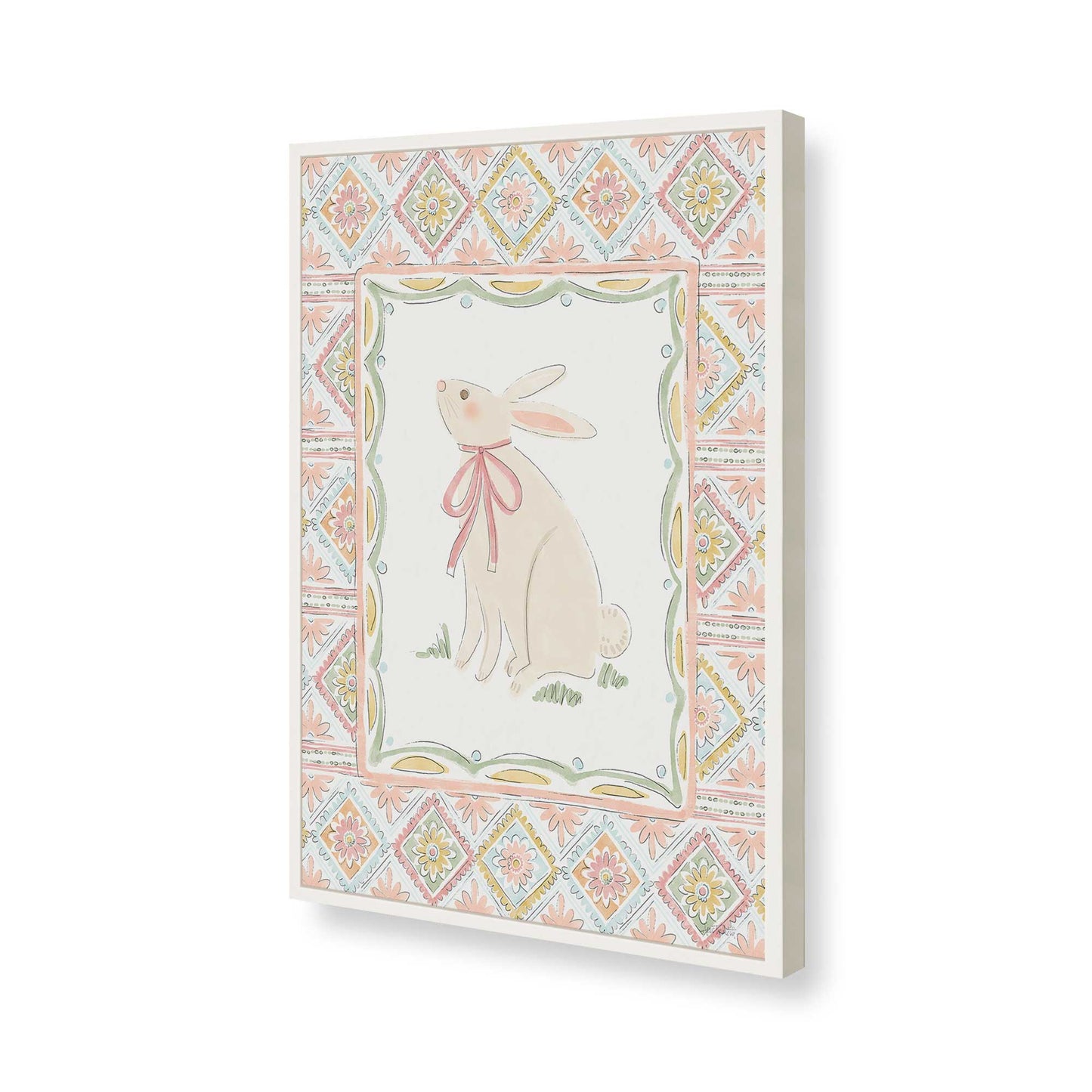 [Color:Opaque White], Picture of art in a Opaque White frame of the corner