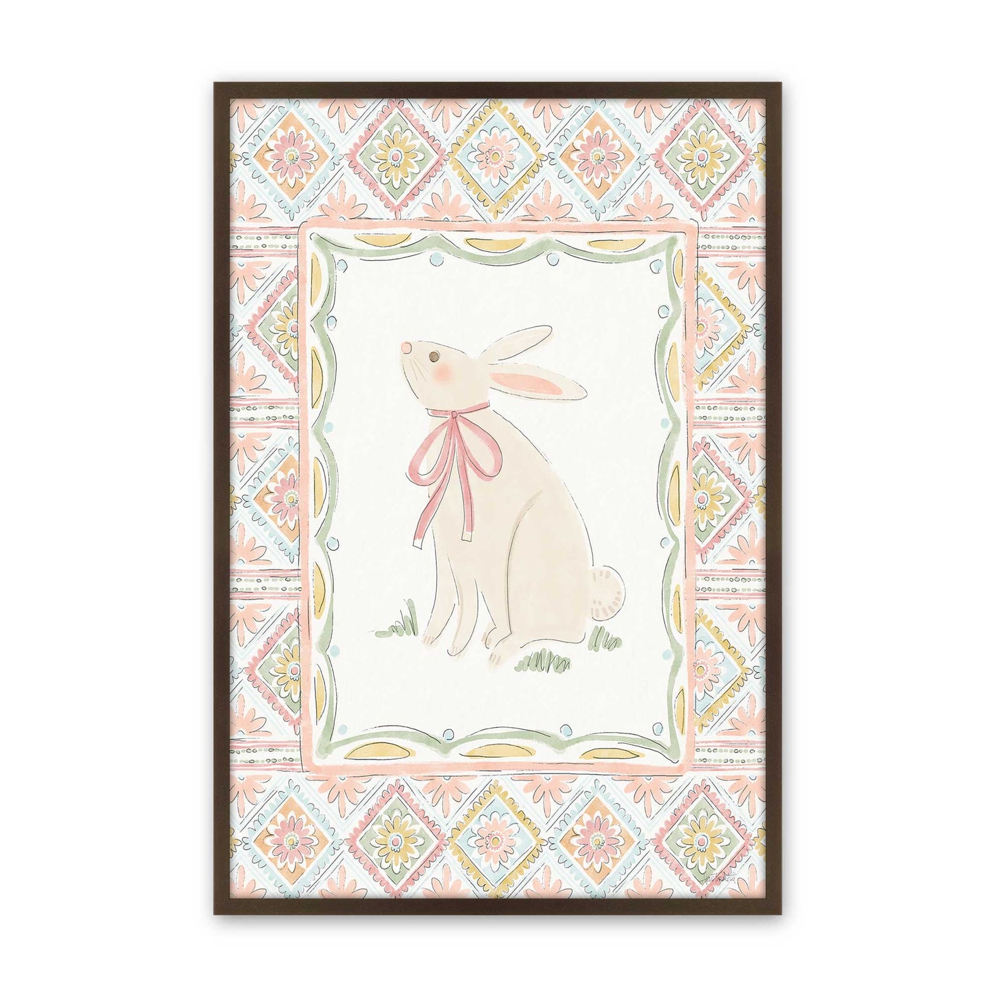 [Color:Brown], Picture of art in a Brown frame