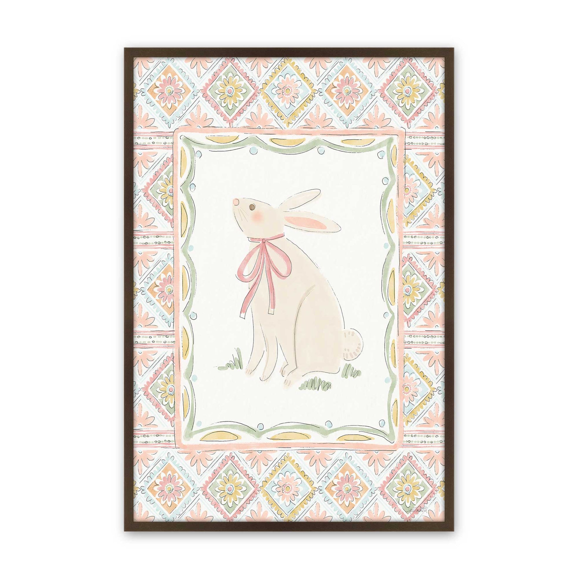[Color:Brown], Picture of art in a Brown frame