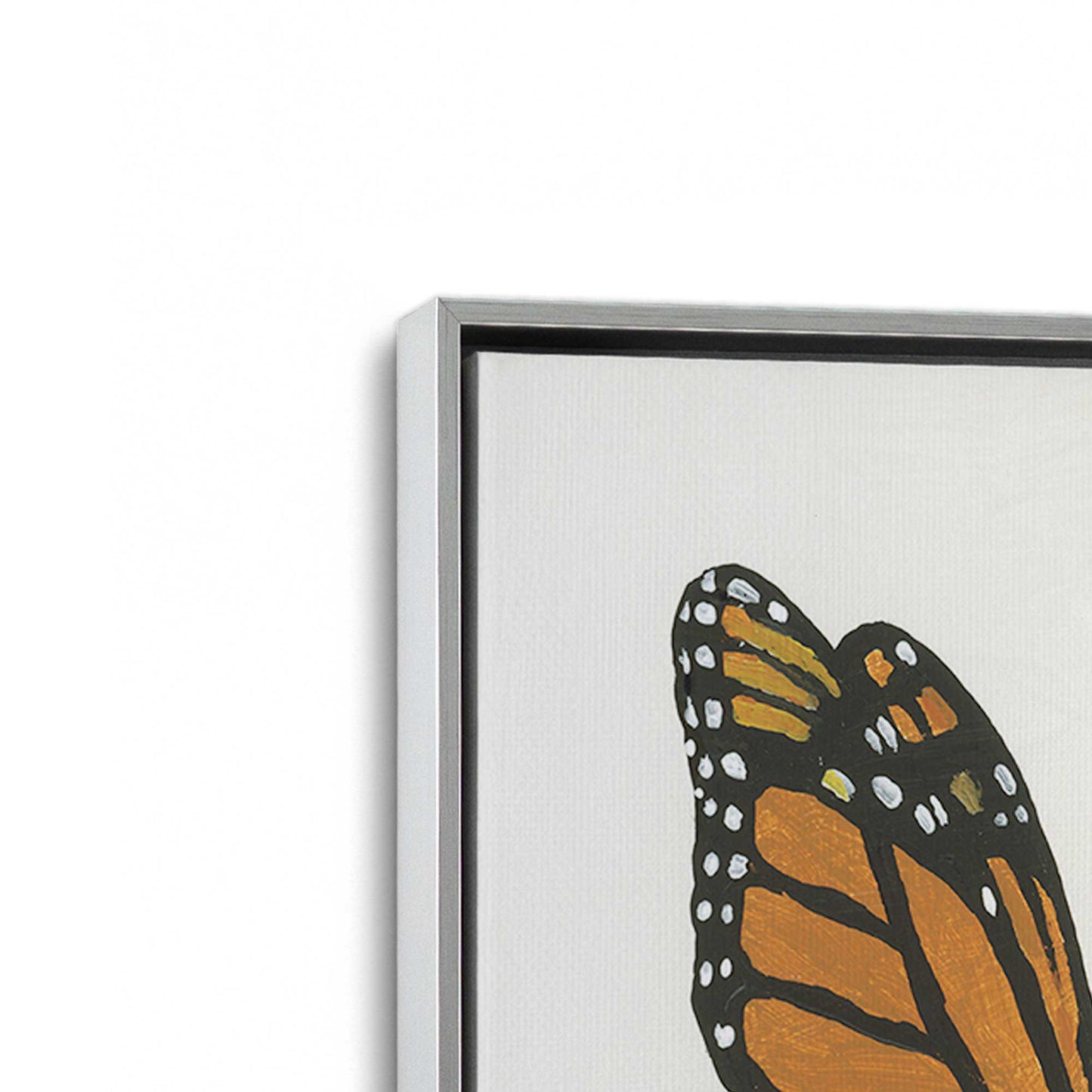 [Color:Polished Chrome], Picture of art in a Polished Chrome frame at an angle