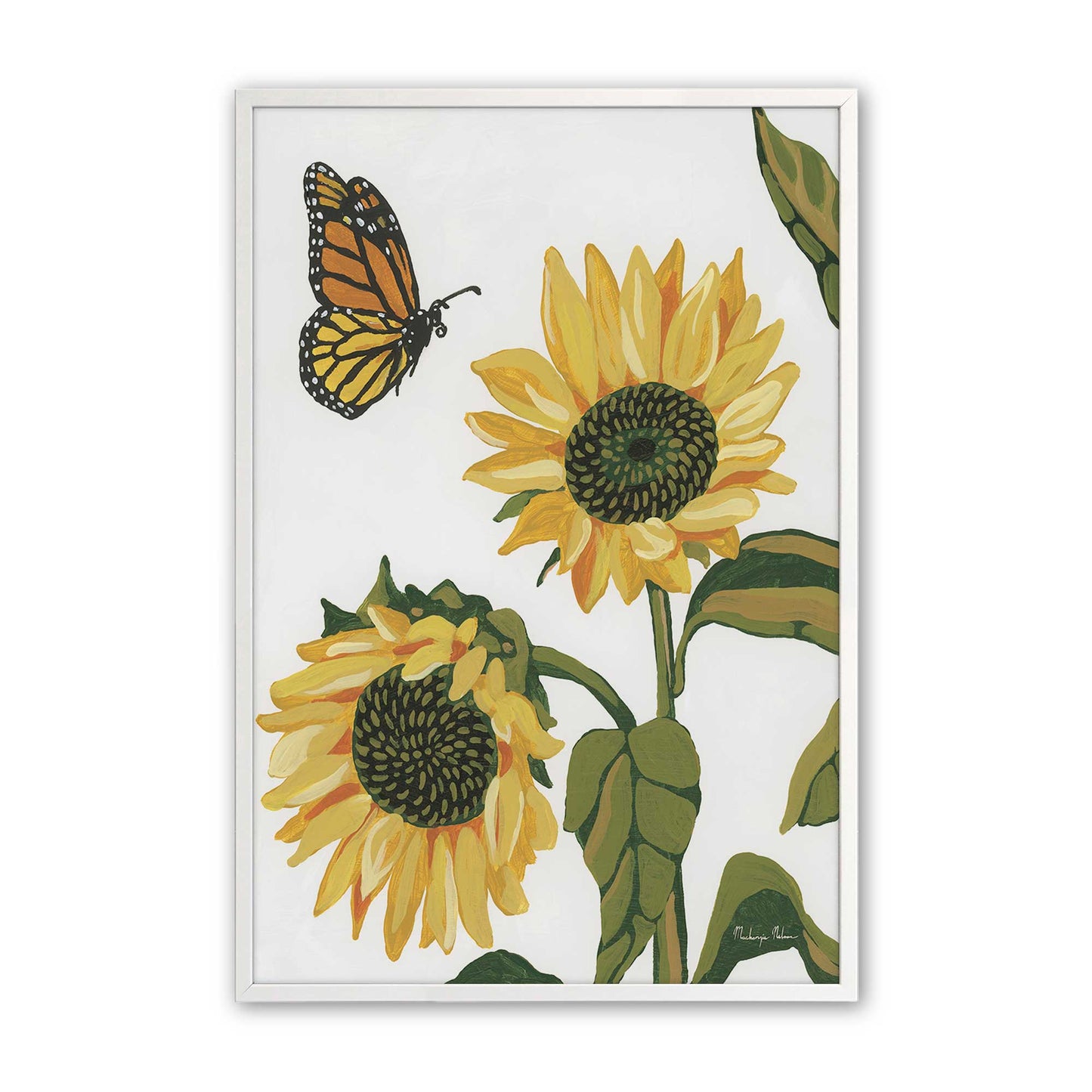 [Color:Opaque White], Picture of art in a Opaque White frame