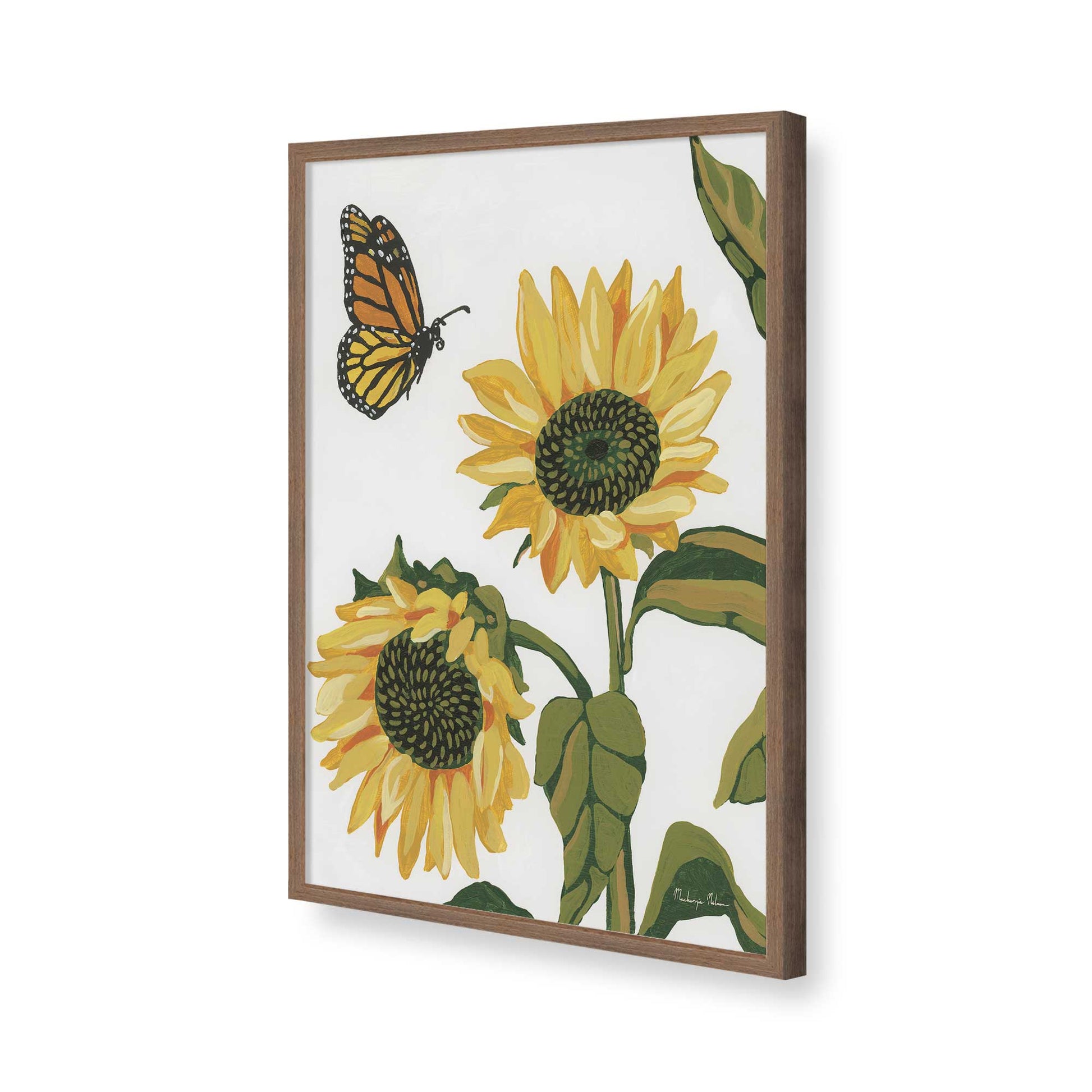 [Color:Walnut], Picture of art in a Walnut frame of the corner