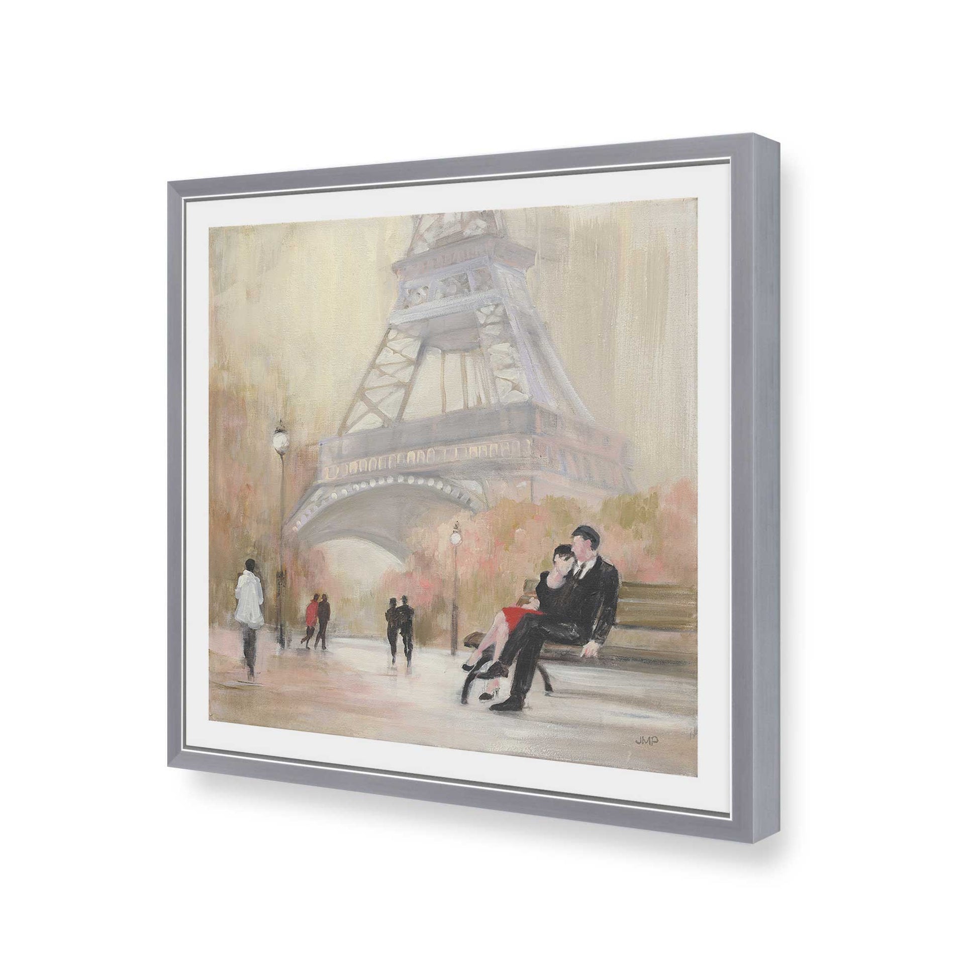 [Color:Polished Chrome], Picture of art in a Polished Chrome frame of the corner