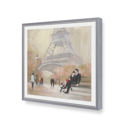 [Color:Polished Chrome], Picture of art in a Polished Chrome frame of the corner