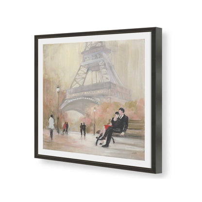 [Color:Satin Black], Picture of art in a Satin Black frame of the corner