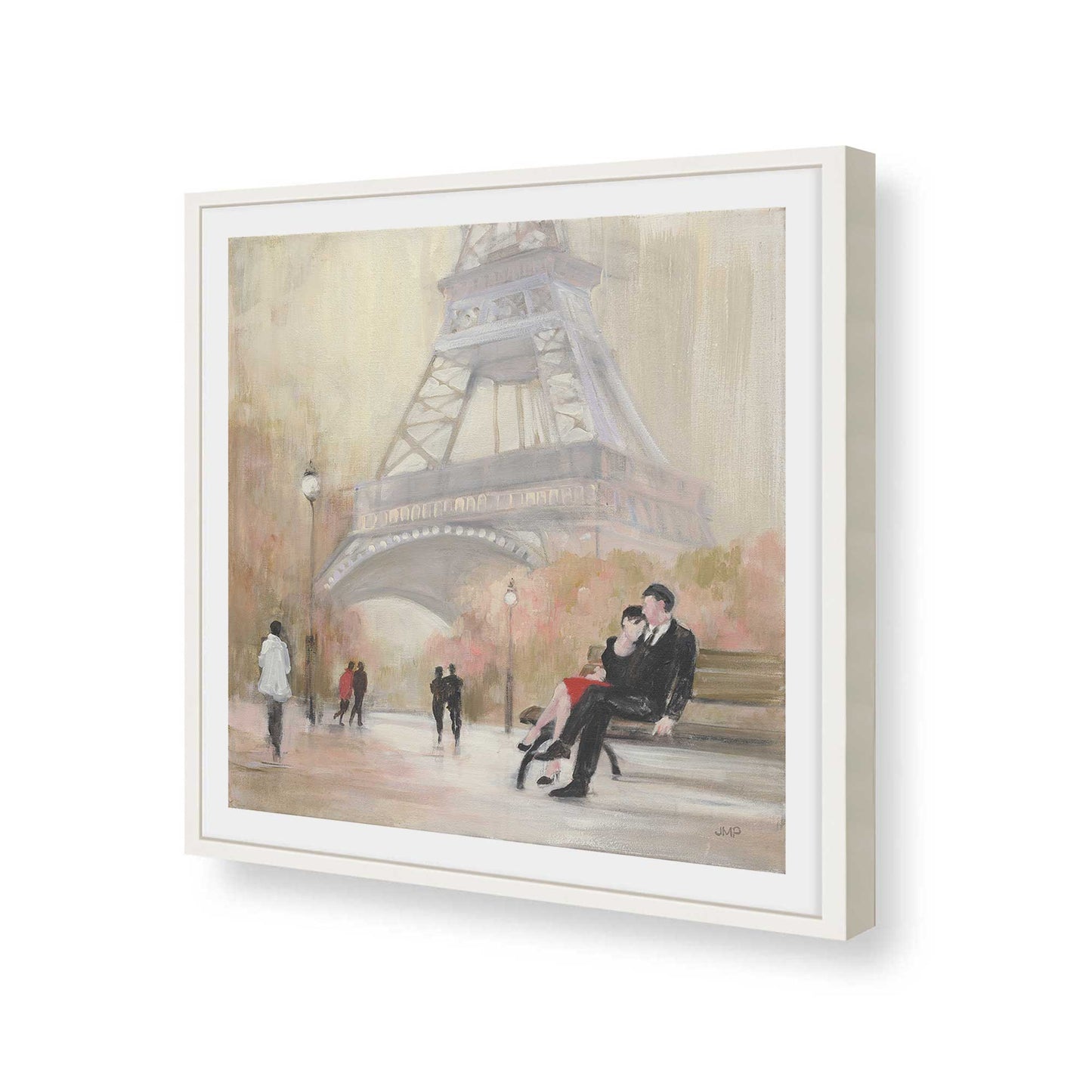 [Color:Opaque White], Picture of art in a Opaque White frame of the corner