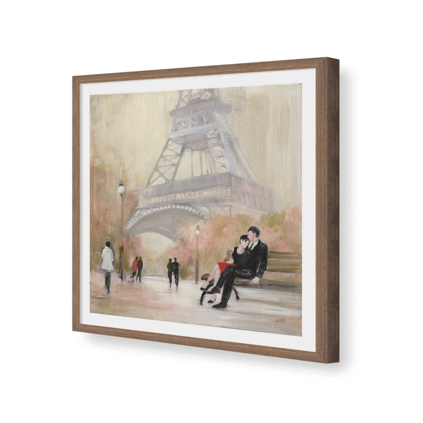 [Color:Walnut], Picture of art in a Walnut frame of the corner