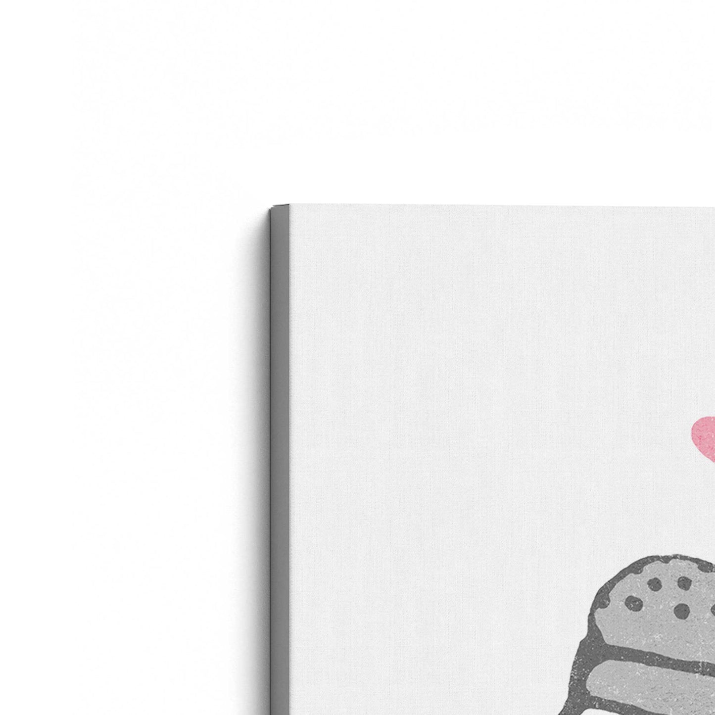 [Color:Stretched Canvas], Picture of the corner of the art