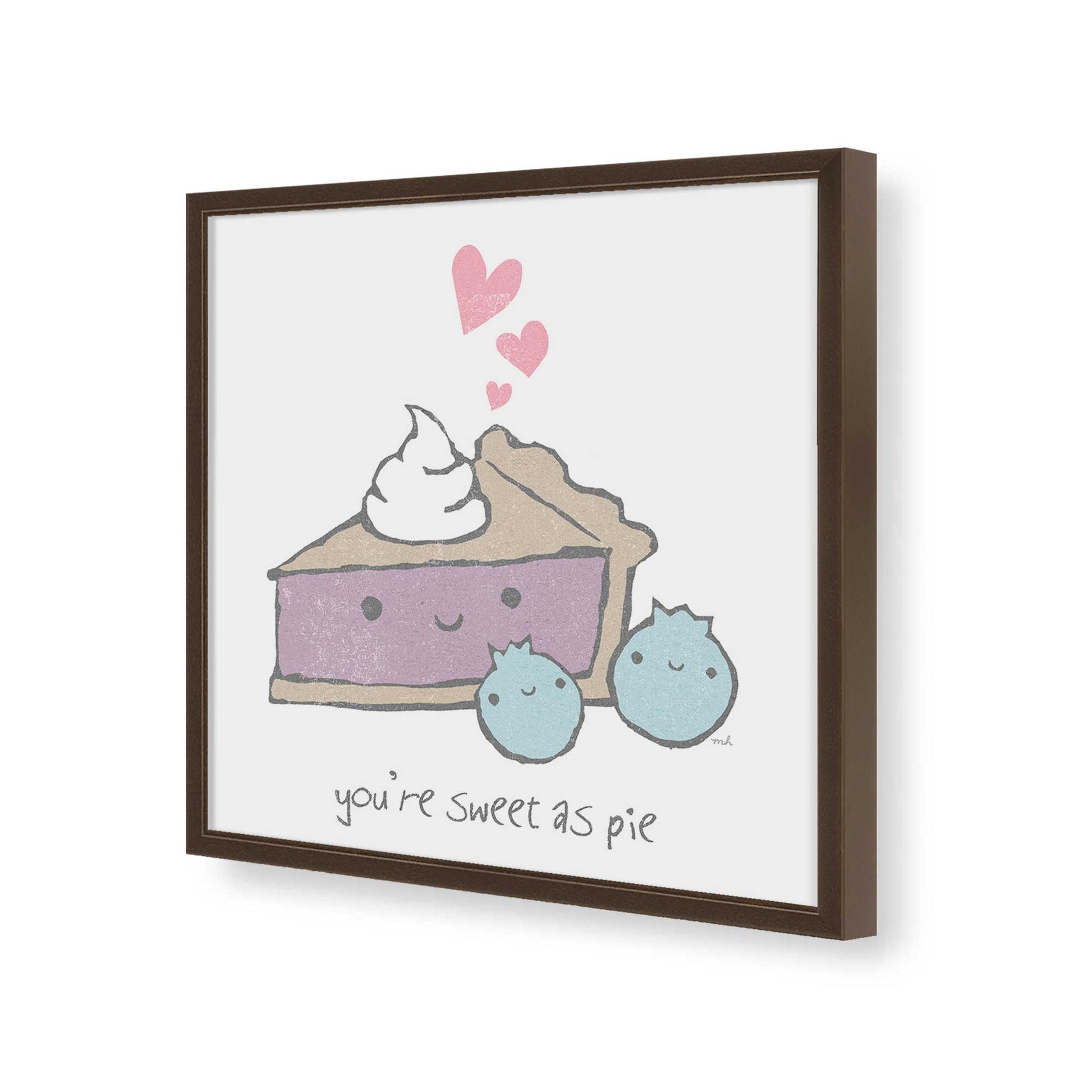 [Color:Espresso], Picture of art in a Espresso frame of the corner
