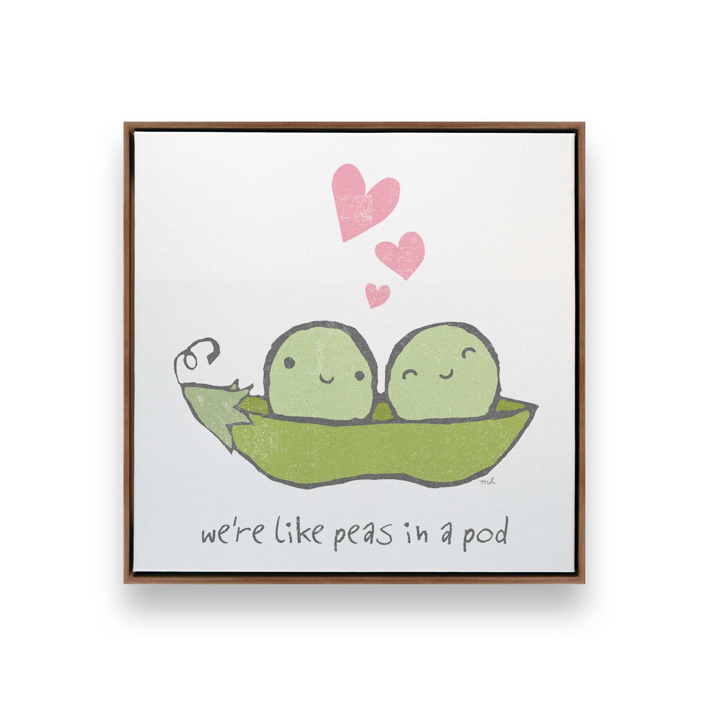 [Color:Walnut], Picture of art in a Walnut frame