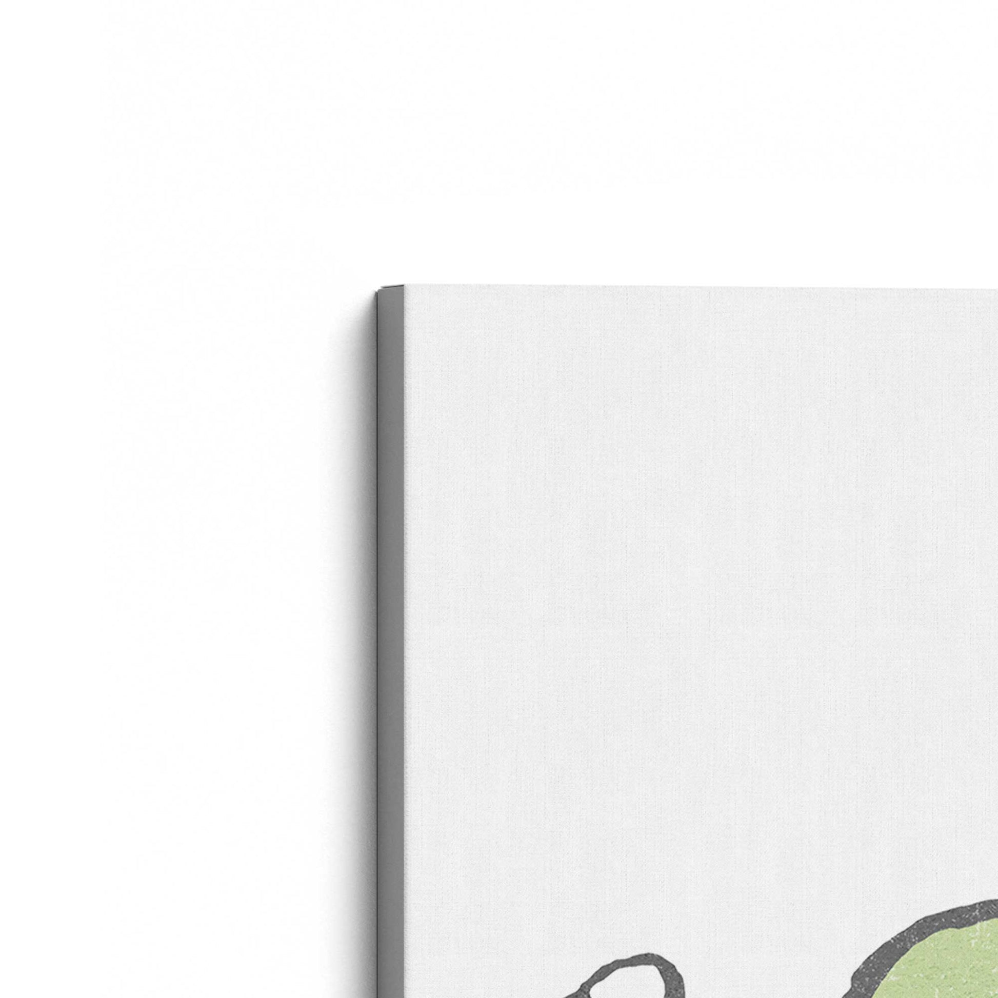 [Color:Stretched Canvas], Picture of the corner of the art