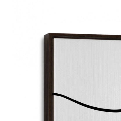 [Color:Espresso], Picture of art in a Espresso frame at an angle
