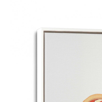[Color:Opaque White], Picture of art in a White frame at an angle