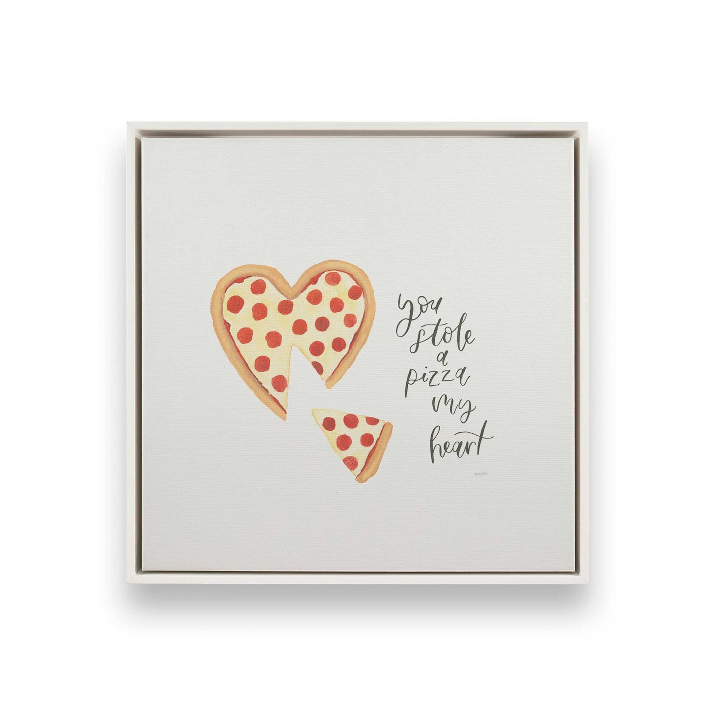 [Color:Opaque White], Picture of art in a White frame