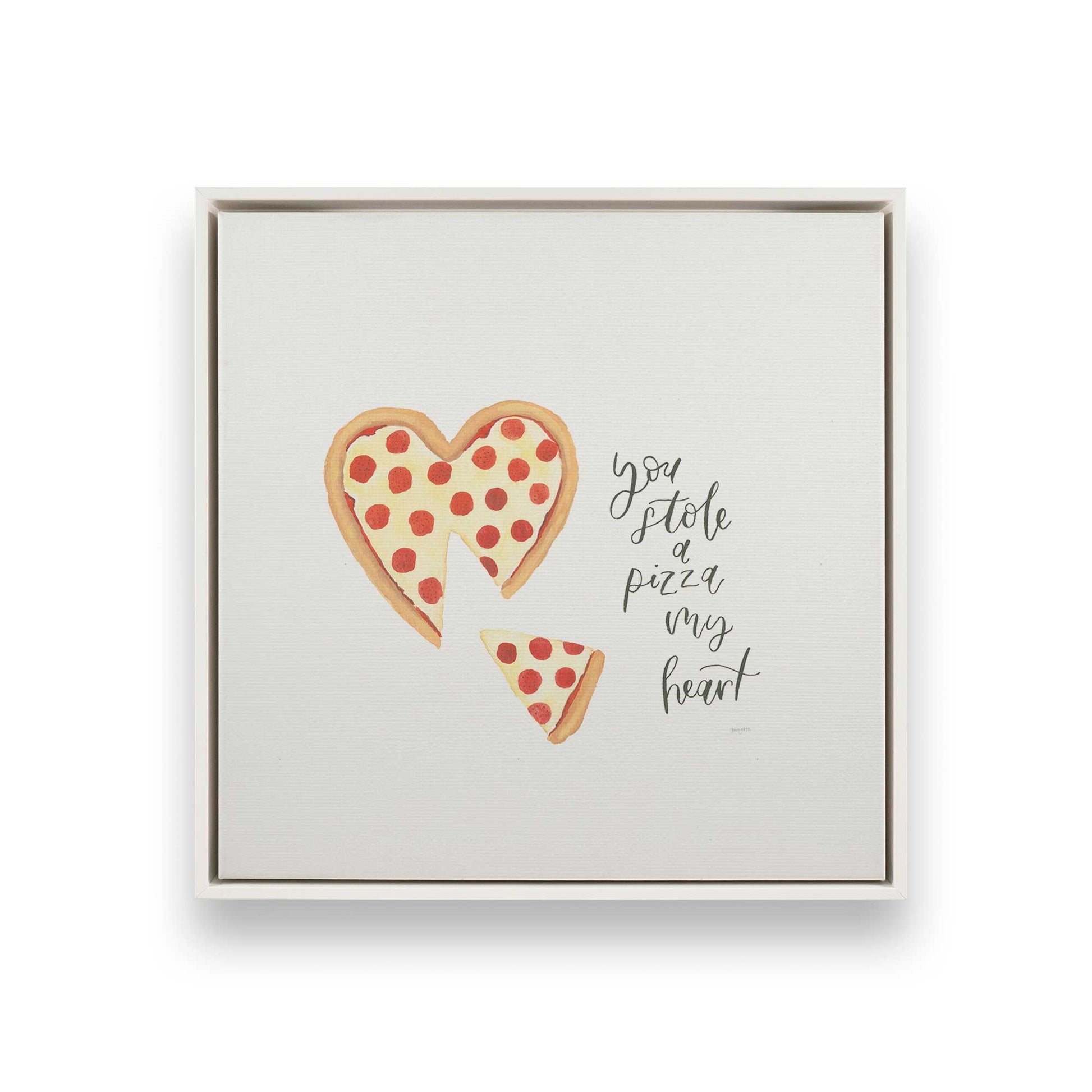 [Color:Opaque White], Picture of art in a White frame