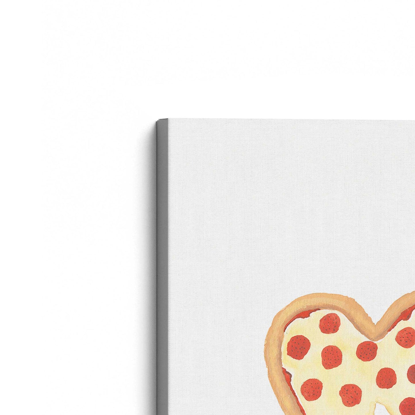 [Color:Stretched Canvas], Picture of the corner of the art