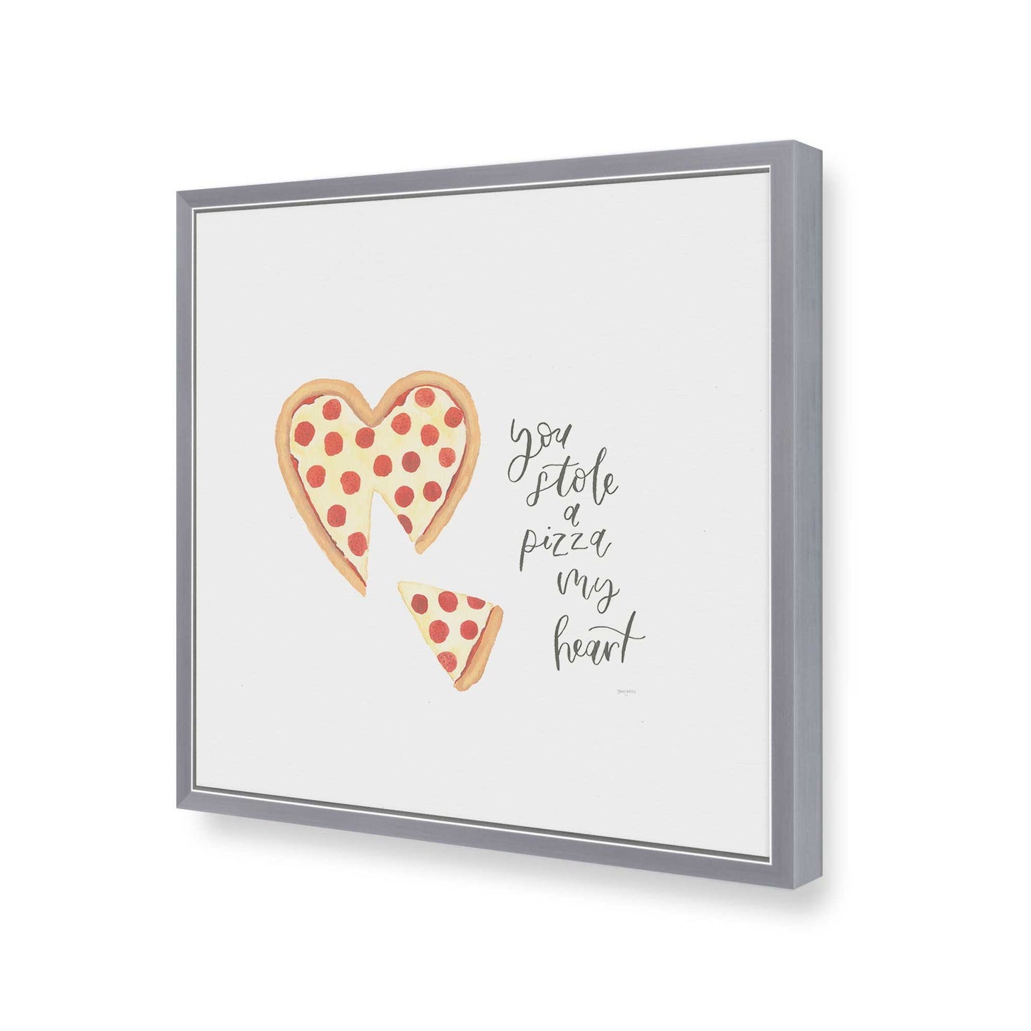 [Color:Polished Chrome], Picture of art in a Polished Chrome frame of the corner