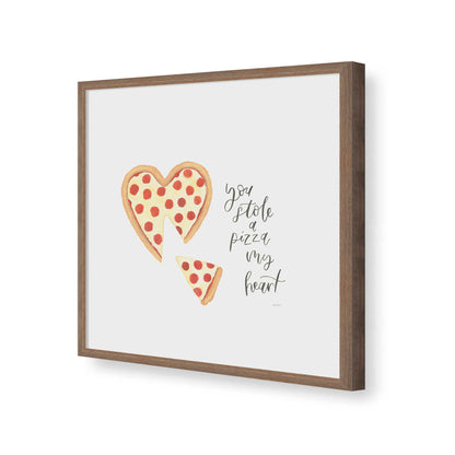 [Color:Walnut], Picture of art in a Walnut frame of the corner