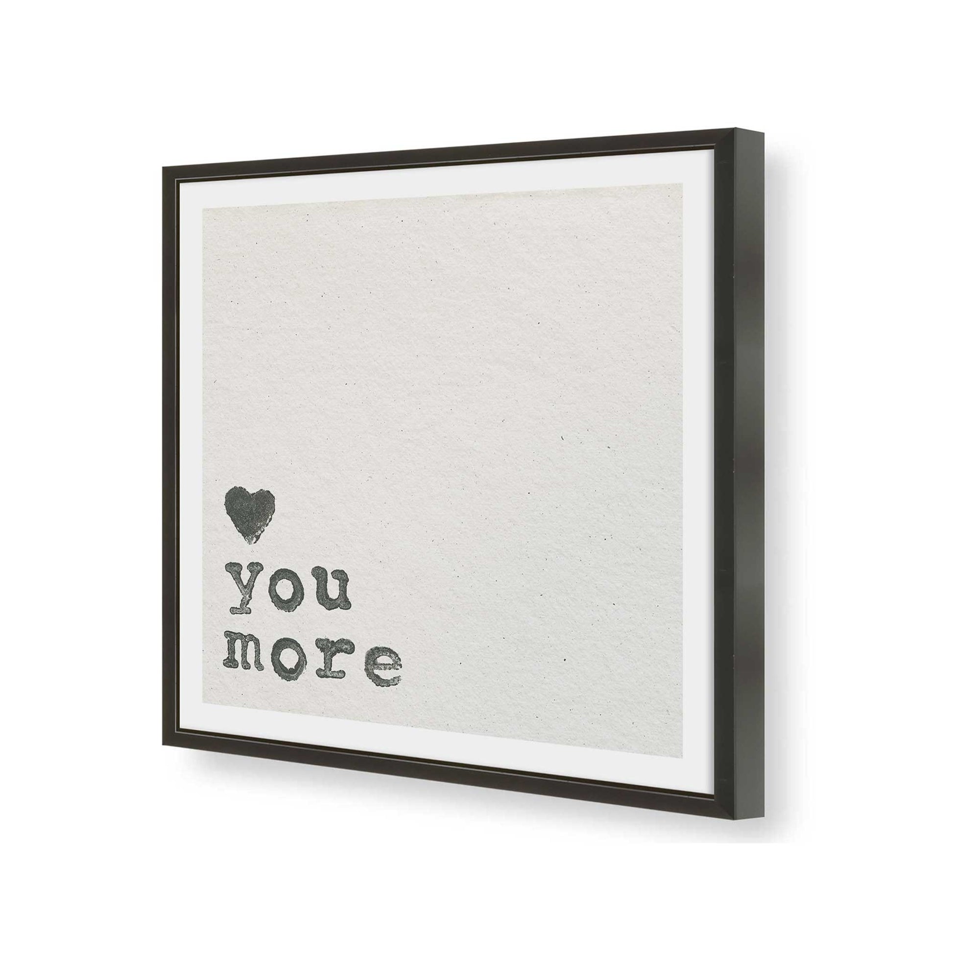 [Color:Satin Black], Picture of art in a Satin Black frame of the corner