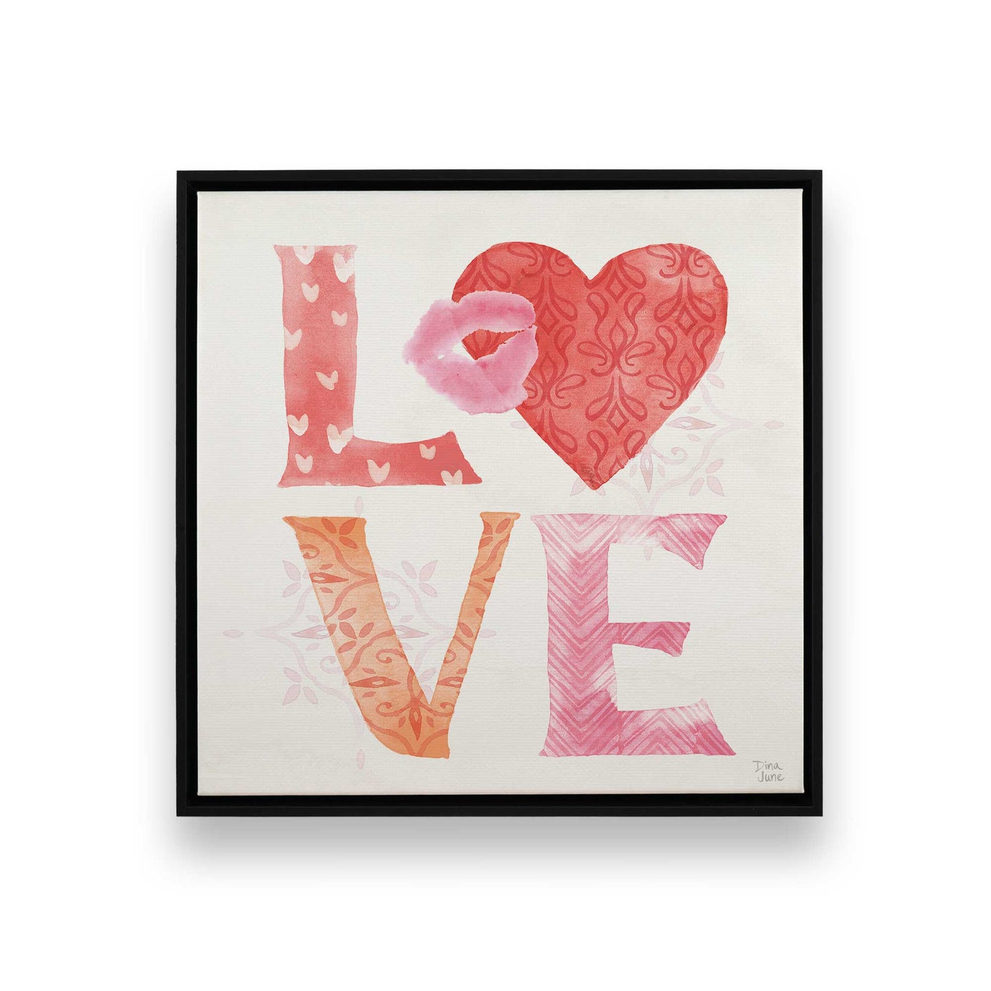 [Color:Satin Black], Picture of art in a Satin Black frame