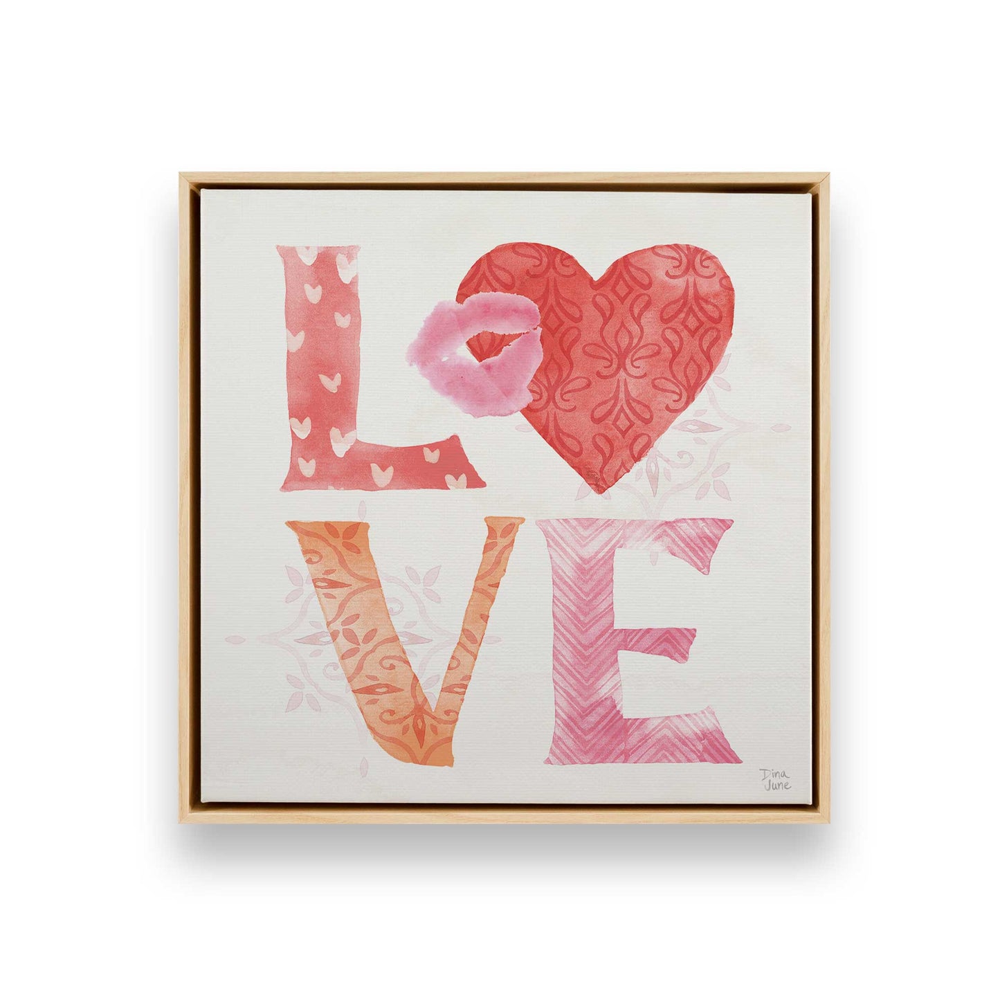 [Color:American Maple], Picture of art in a American Maple frame