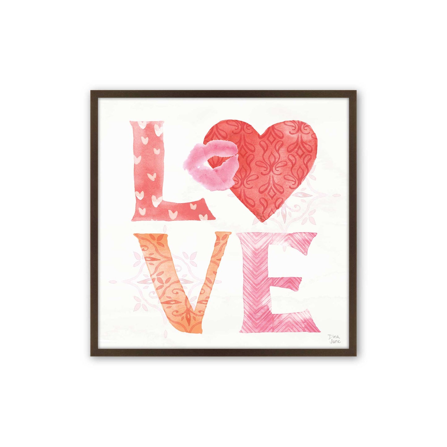 [Color:Belvinder Brown], Picture of art in a Belvinder Brown frame