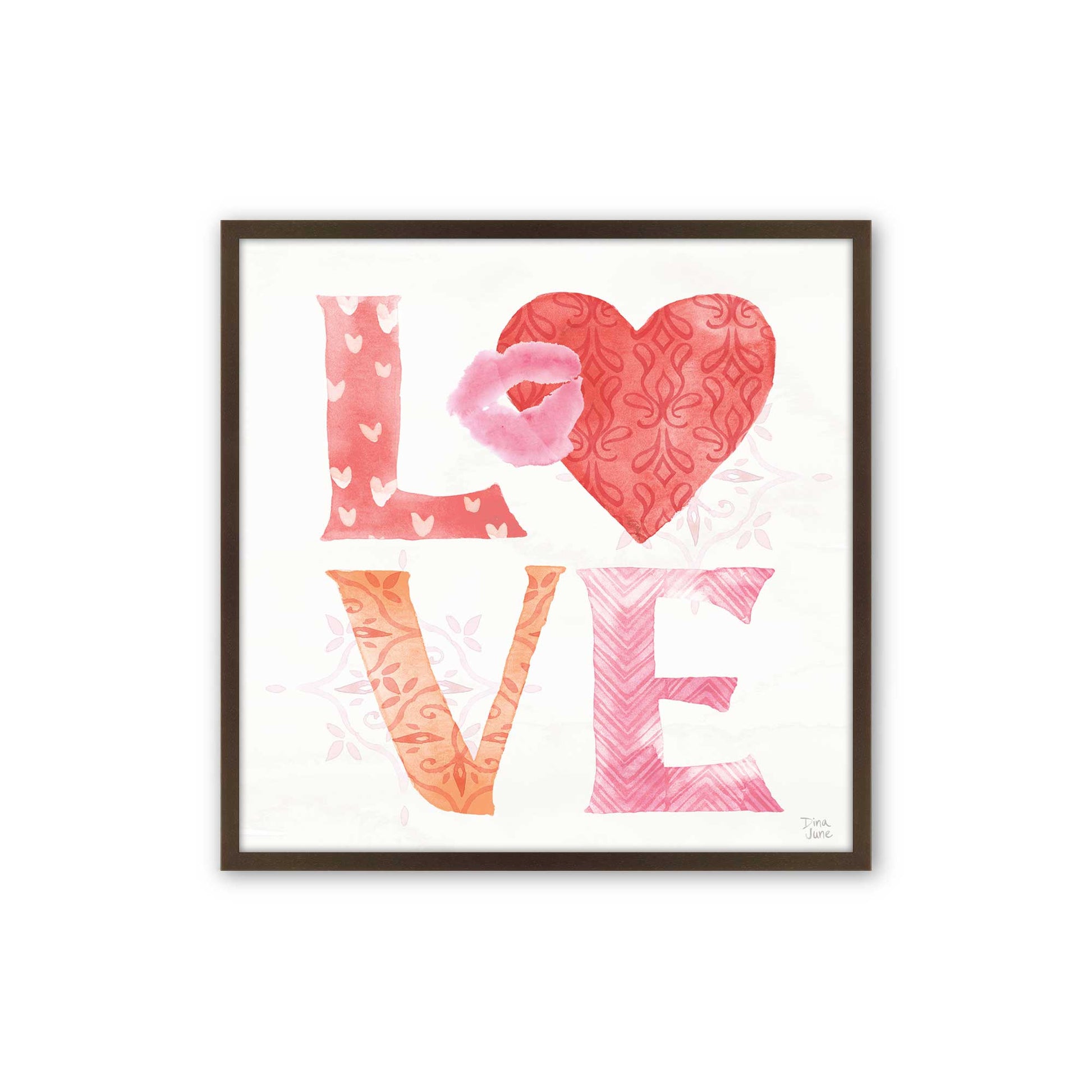 [Color:Espresso], Picture of art in a Espresso frame