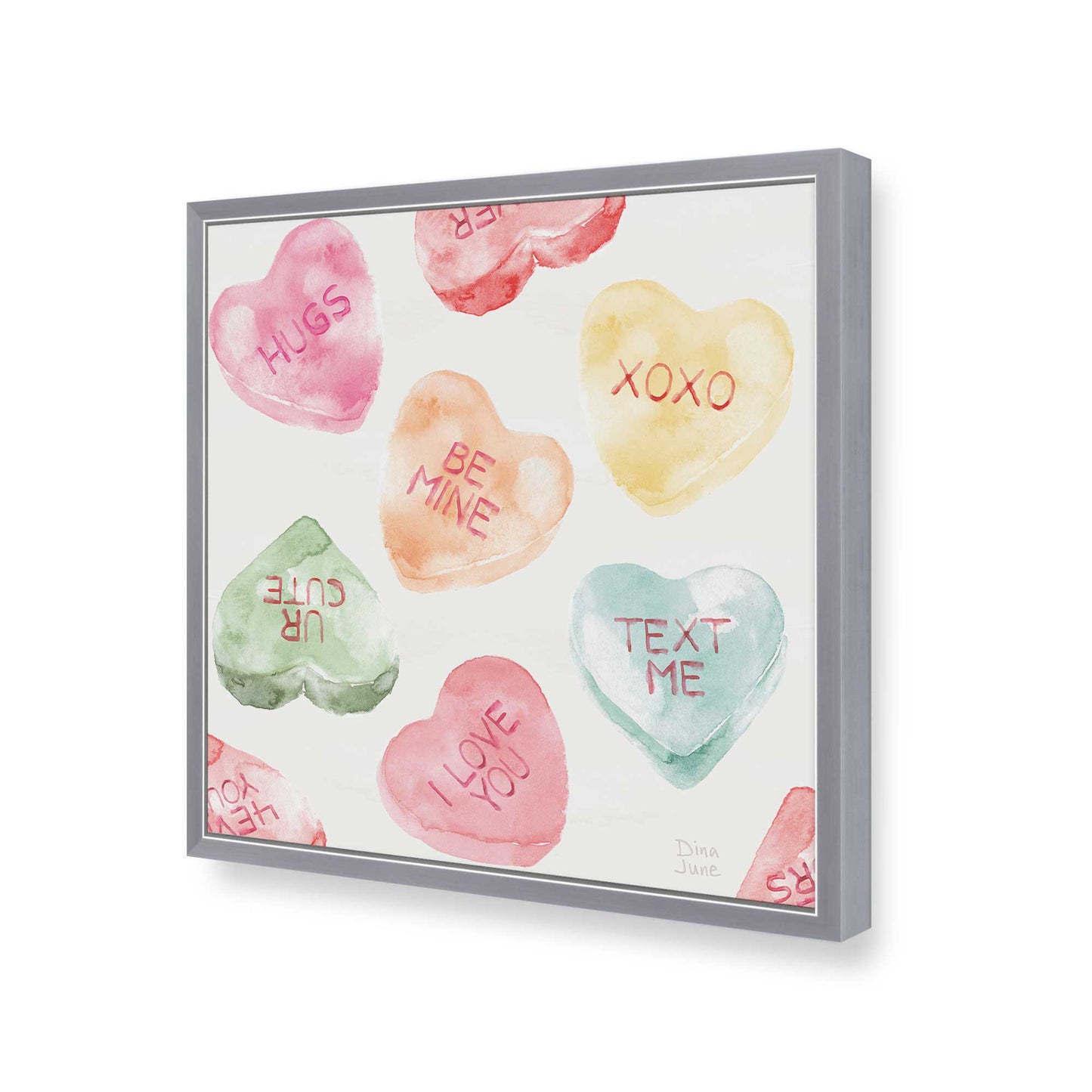[Color:Polished Chrome], Picture of art in a Polished Chrome frame of the corner